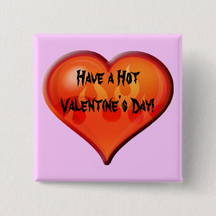 Brennende Herz Button