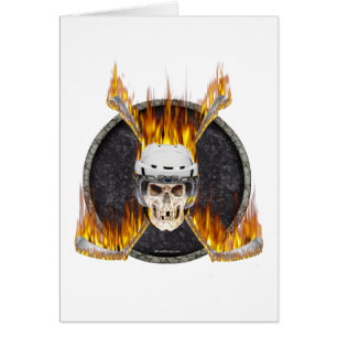 Brennende Hockey-Stöcke