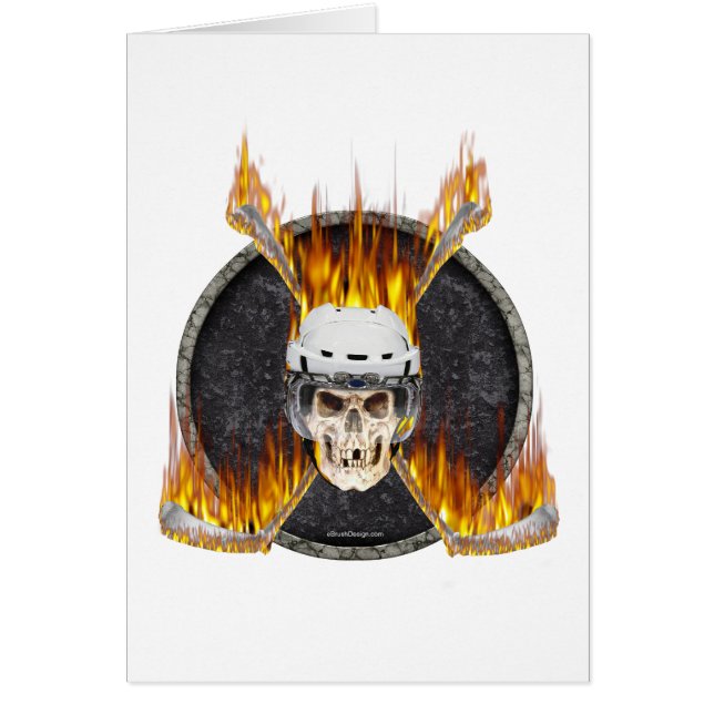 Brennende Hockey-Stöcke (Vorne)