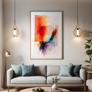 Brennende Horizonte Leinwanddruck