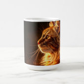 Brennende Katzen-Tasse Kaffeetasse (Mittel)