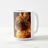 Brennende Katzen-Tasse Kaffeetasse (VorderseiteRechts)