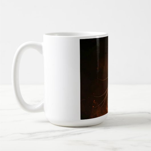 Brennende Katzen-Tasse Kaffeetasse (Links)