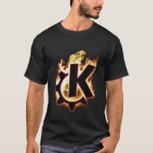 Brennende KDE Linux Ikone T-Shirt (Vorderseite)