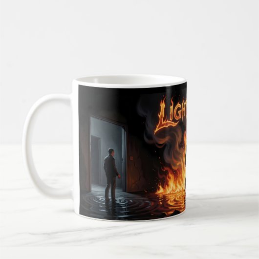 Brennende Leidenschaft Mitternachtsromanze Kunstbe Kaffeetasse (Links)