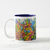 Brennende Mann-Kunst-Tasse durch Nerd Zweifarbige Tasse (Links)