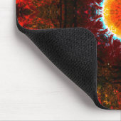 Brennende Natur-Mandala Mousepad (Ecke)