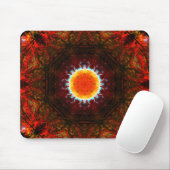 Brennende Natur-Mandala Mousepad (Mit Mouse)