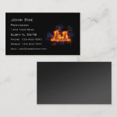 Brennende nukleare Anlage Visitenkarte (Vorne/Hinten)