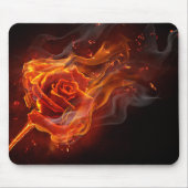 Brennende Rose Mousepad (Vorne)