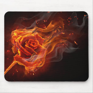 Brennende Rose Mousepad