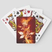 Brennende Rose Spielkarten (Rückseite)
