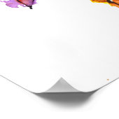 Brennende Rose Tattoo Poster (Ecke)