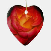 Brennende Rote Rose Keramik Ornament (Rechts)