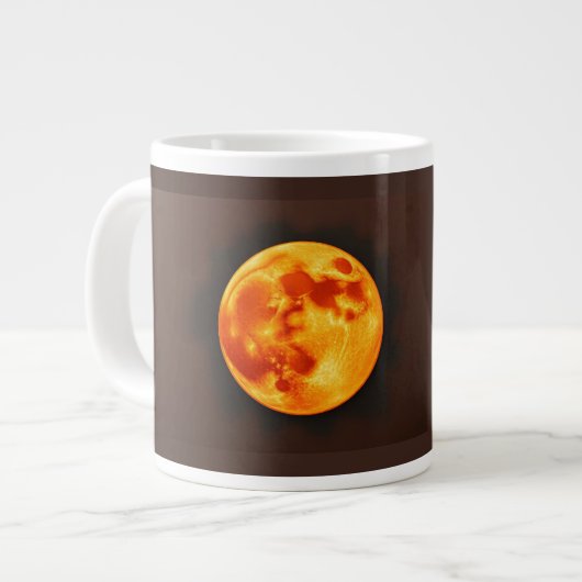 Brennende Sonne Jumbo-Tasse (Vorderseite Links)