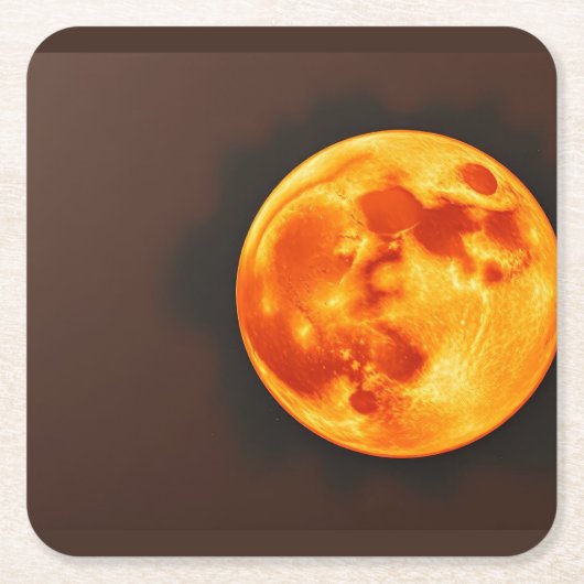 Brennende Sonne Rechteckiger Pappuntersetzer (Vorderseite)