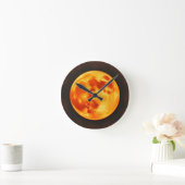 Brennende Sonne Runde Wanduhr (Zuhause)