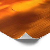 Brennende Sonnenuntergang Poster (Ecke)
