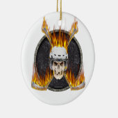 Brennende Stöcke Keramikornament (Rechts)