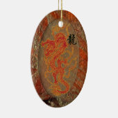 Brennende viel Glück-Drache-Verzierung Keramik Ornament (Rechts)