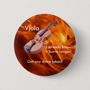 "Brennende Viola-" Knopf Button
