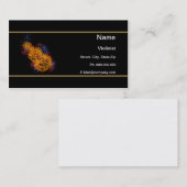 Brennende Violine Visitenkarte (Vorne/Hinten)