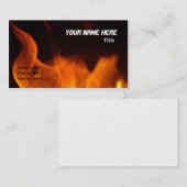 Brennende Visitenkarte (Vorne/Hinten)