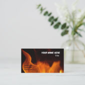 Brennende Visitenkarte (Stehend Vorderseite)