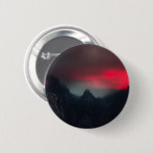 Brennende Wolken, Nebel und Berge Button (Vorne & Hinten)