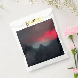 Brennende Wolken, Nebel und Berge Geschenktütchen