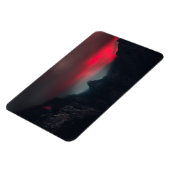 Brennende Wolken, Nebel und Berge Magnet (Linke Seite)