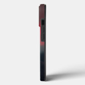 Brennende Wolken, Nebel und Berge Monogramm Case-Mate iPhone Hülle (Rückseite / Links)