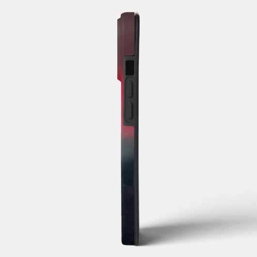 Brennende Wolken, Nebel und Berge Monogramm Case-Mate iPhone Hülle (Rückseite / Links)