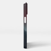 Brennende Wolken, Nebel und Berge Monogramm iPhone Hülle (Rechte Seite)