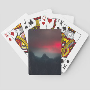 Brennende Wolken, Nebel und Berge Spielkarten