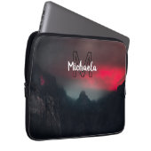 Brennende Wolken, Nebel und Monografie der Berge i Laptopschutzhülle (Vorne Rechts)