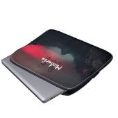 Brennende Wolken, Nebel und Monografie der Berge i Laptopschutzhülle (Vorne Knopf)