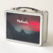 Brennende Wolken, Nebel und Monografie der Berge i Metall Brotdose (Vorderseite)