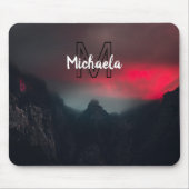 Brennende Wolken, Nebel und Monografie der Berge i Mousepad (Vorne)