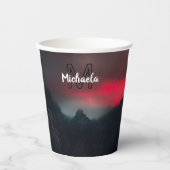 Brennende Wolken, Nebel und Monografie der Berge i Pappbecher (Vorderseite)