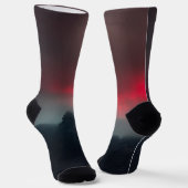 Brennende Wolken, Nebel und Monografie der Berge i Socken (Gewinkelt)