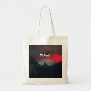 Brennende Wolken, Nebel und Monografie der Berge i Tragetasche