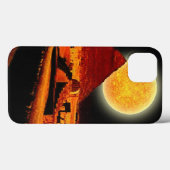 Brennende Wüste Sun & Ägyptische Gizeh-Pyramiden Case-Mate iPhone Hülle (Rückseite (Horizontal))