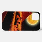 Brennende Wüste Sun & Ägyptische Gizeh-Pyramiden Case-Mate iPhone Hülle (Rückseite (Horizontal))