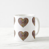 Brennender Busch Minimalistisches Symbol Kaffeetasse (VorderseiteRechts)