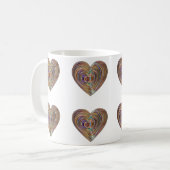 Brennender Busch Minimalistisches Symbol Kaffeetasse (Vorderseite Links)
