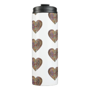 Brennender Busch Minimalistisches Symbol Thermosbecher