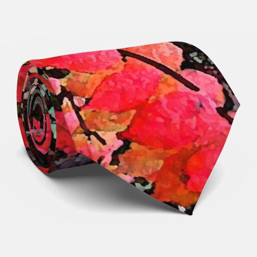 Brennender Bush abstrakt Krawatte (Gerollt)