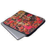 Brennender Bush abstrakt Laptopschutzhülle (Vorne Knopf)