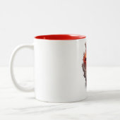 Brennender christliches Kreuz Kaffeetasse (Links)
